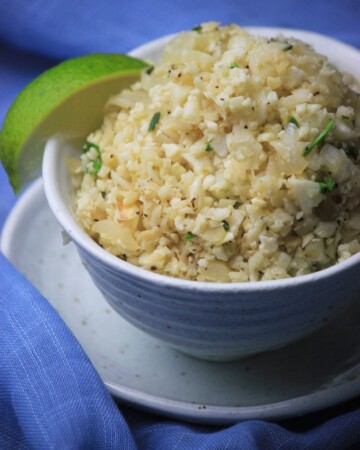 My PCOS Kitchen - Cilantro Lime Cauliflower Rice - Delicious gluten-free and low carb ''rice''.