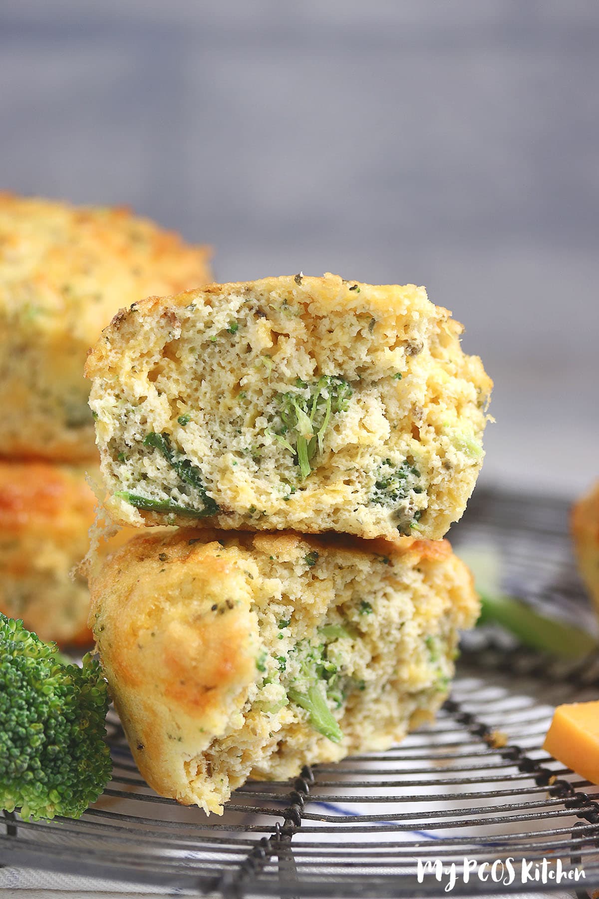 Savory Keto Broccoli Cheese Muffins Recipe My PCOS Kitchen
