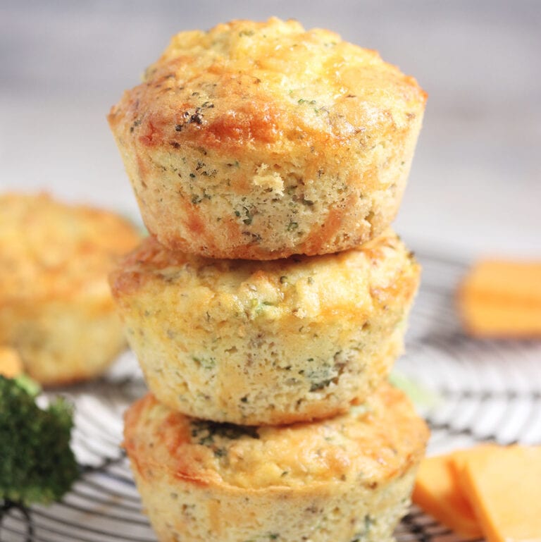 Savory Keto Broccoli Cheese Muffins Recipe My PCOS Kitchen