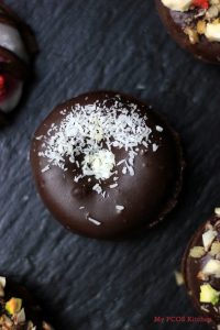 My PCOS Kitchen - Low Carb Mini Chocolate Donuts - Keto, gluten-free, sugar-free and dairy-free donuts perfect for Valentine's day!