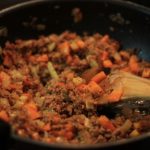 My PCOS Kitchen - Low Carb Shepherd's Pie - Mashed Cauliflower topped over delicious ground meat.