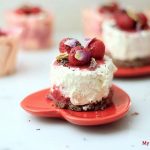 My PCOS Kitchen - Keto Raspberry No-Bake Cheesecake - The most decadent, fluffy cheesecake that is gluten-free, sugar-free and low carb!
