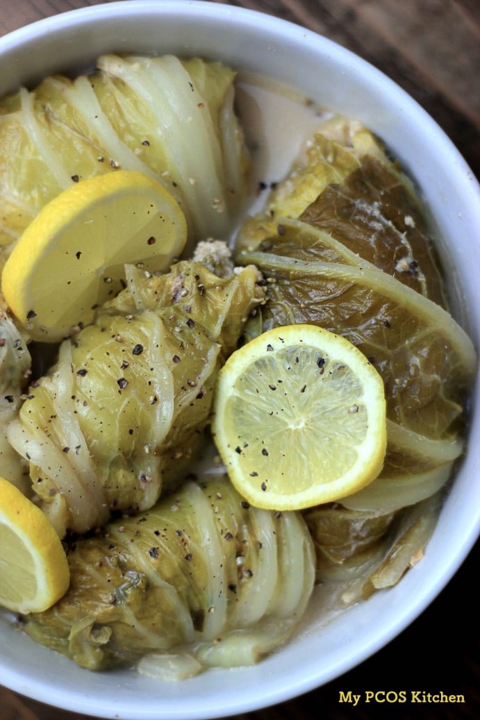 Keto Paleo Napa Cabbage Rolls My PCOS Kitchen