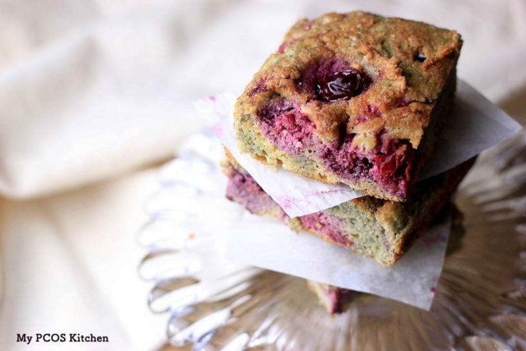 Keto Mixed Berry Cake Bars My PCOS Kitchen