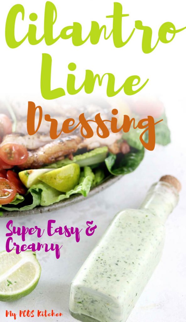 This easy Cilantro Lime dressing is the best Mexican vinaigrette you'll ever make for your keto salads. It's so creamy and healthy, you can make it in less than 5 minutes. Serve with your favorite salad or over fish tacos!