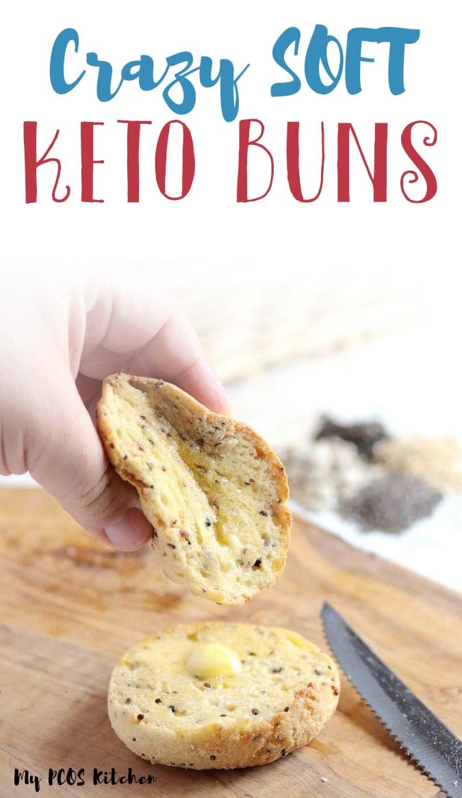 EASY Low Carb Keto Buns with Almond Flour & Psyllium Husk