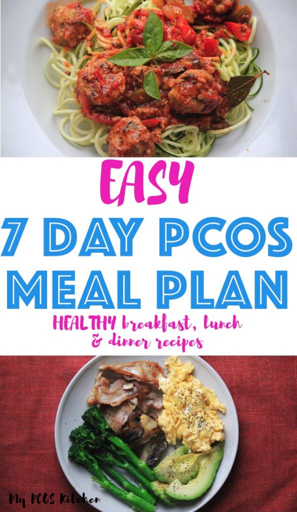 This super easy and budget friendly PCOS meal plan for losing weight and fertility if the best PCOS diet plan you'll ever need. The recipes are delicious and simple to make. If you're ready for some lifestyle changes, then this PCOS diet plan is for you. All recipes come with macros and a shopping list.