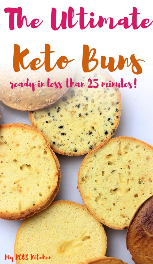 These keto buns are so easy to make and ready in less than 25 minutes. You won't believe they are grain free. It's the best almond flour buns you'll ever make. Use this paleo bread for burgers, for sandwiches or just as a bun itself. They are super healthy and require no yeast so no waiting time!