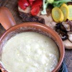 My PCOS Kitchen - Keto Cheese Fondue - This traditional cheese fondue does not use any starch or flour so that it stays low carb!
