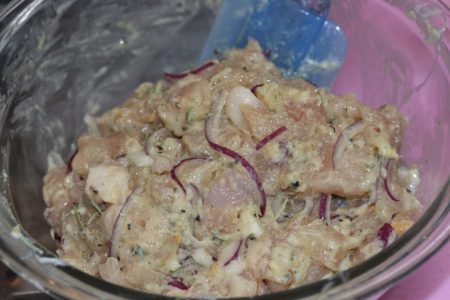 My PCOS Kitchen - Keto Paleo Chicken Fritters - Delicious dairy-free and gluten-free rosemary chicken fritters.