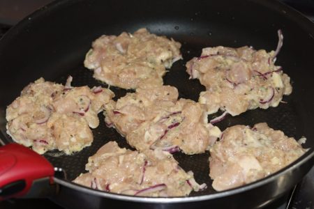 My PCOS Kitchen - Keto Paleo Chicken Fritters - Delicious dairy-free and gluten-free rosemary chicken fritters.