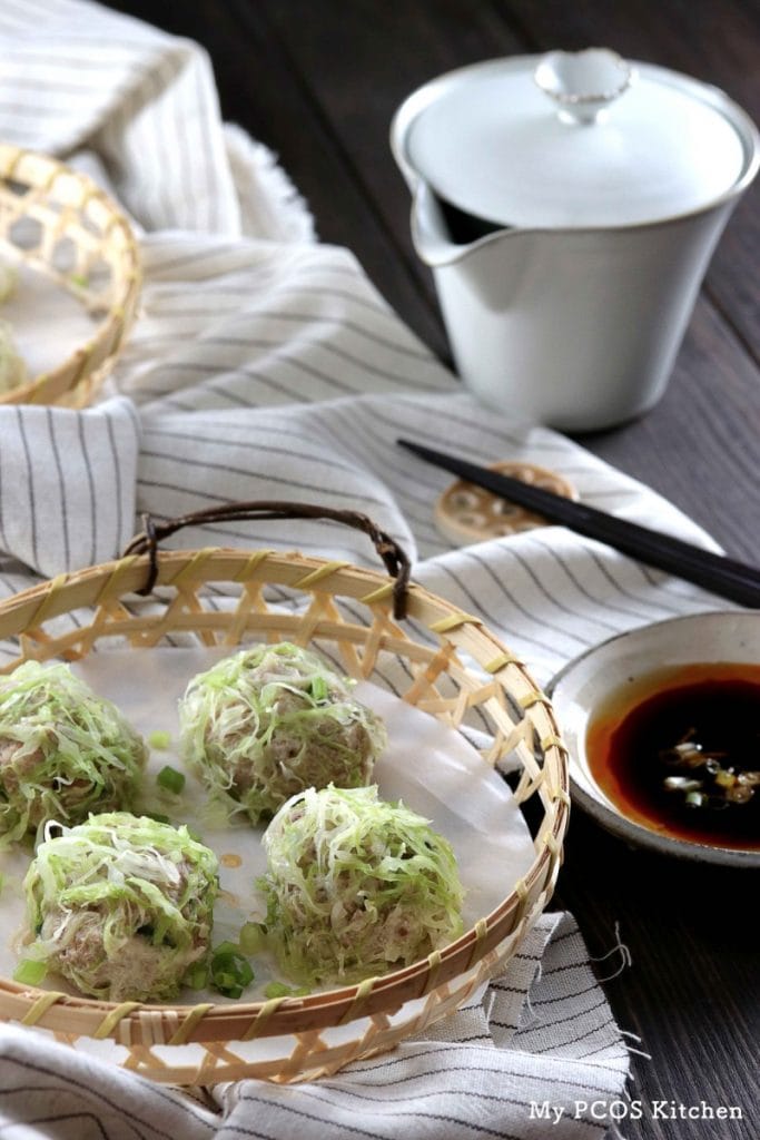 My PCOS Kitchen - Keto Paleo Shrimp & Pork Shumai - These delicious gluten-free, soy-free, starch-free shumai are the perfect Chinese dinner!