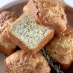 My PCOS Kitchen - Keto Cheesy Biscuits - Low Carb biscuits made with sour cream and butter!