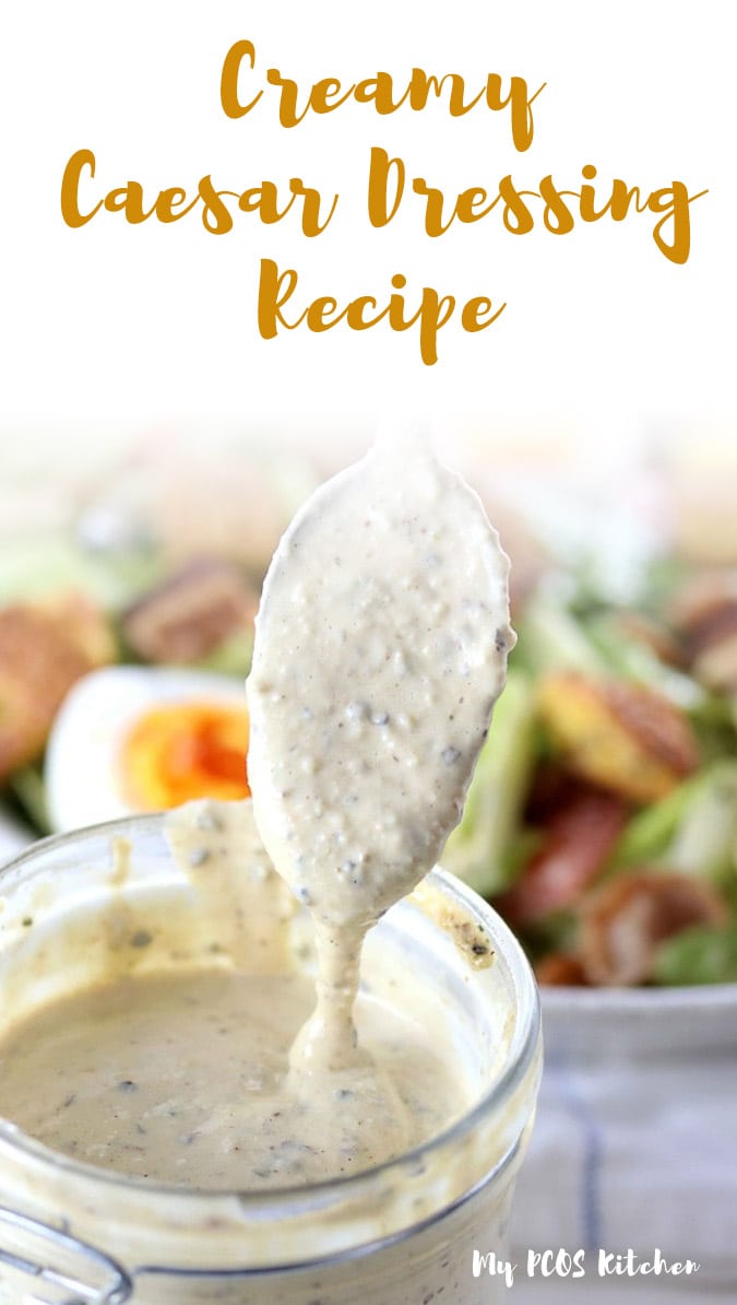 Low Carb Homemade Caesar Salad Dressing Keto Paleo Option