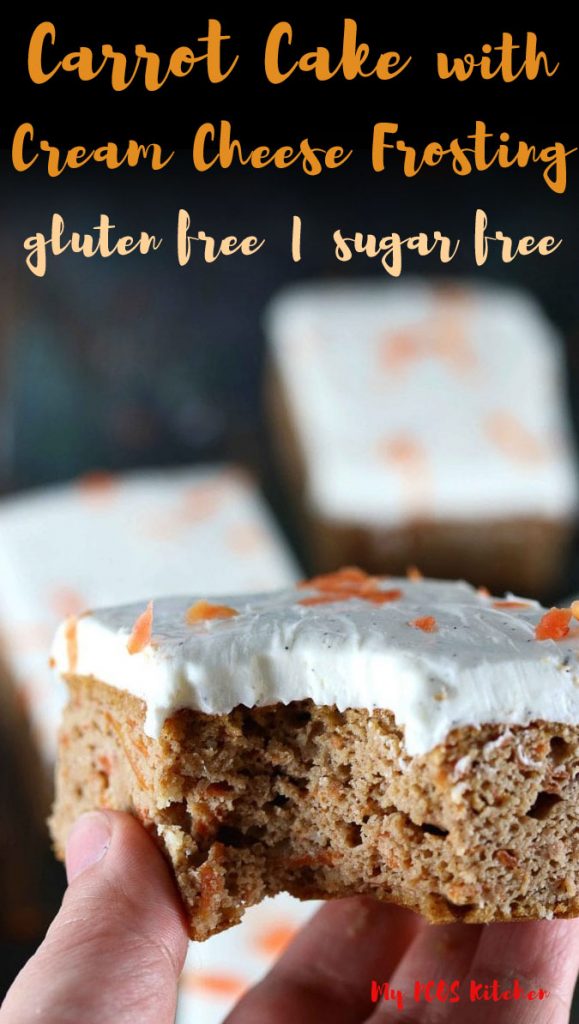 This easy sugar free carrot cake recipe can be made into a cake, cupcakes or muffins. It's the perfect low carb dessert recipe to make for a healthy dessert idea.