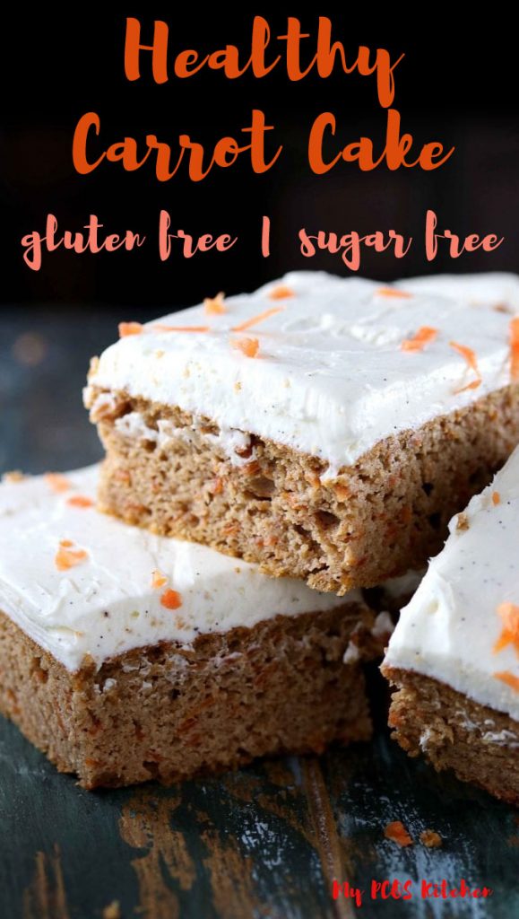 This low carb carrot cake recipe is super easy and delicious! It can be made as a 1 to 4 layer cake or even muffins! Top with some sugar free cream cheese frosting for the best carrot cake recipe ever!
