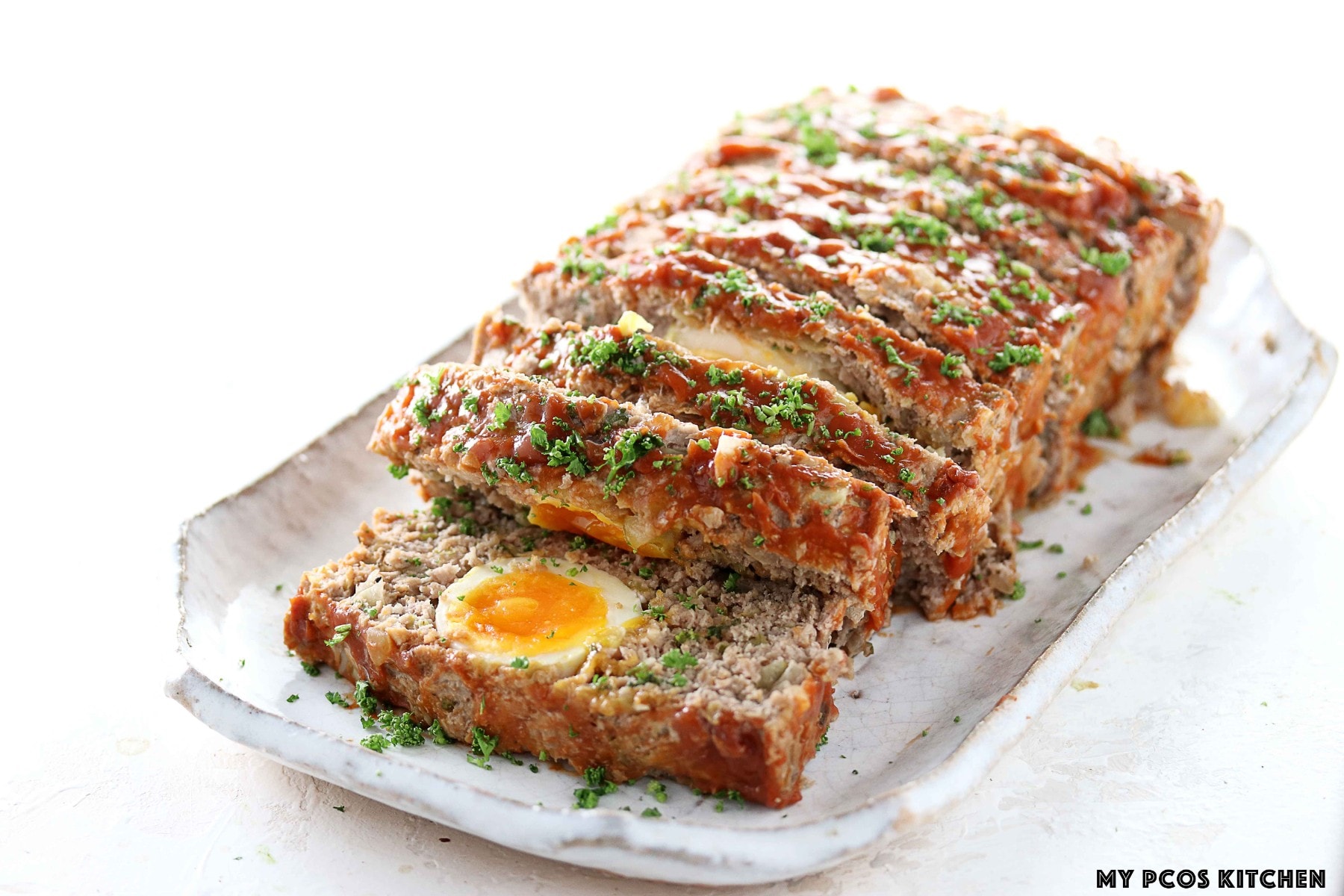 Keto Meatloaf with Eggs Low Carb Gluten Free My PCOS Kitchen