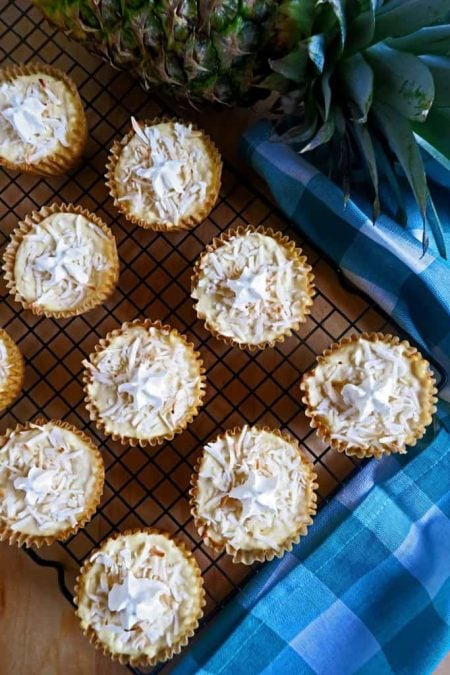 20+ Sugar Free Cheesecake Recipes - My PCOS Kitchen - Delicious Low Carb Cheesecake Recipes that have NO sugar and are all gluten-free! Pina Colada Cheesecake Cupcakes - Wholesome Yum