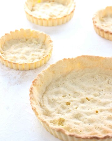 Almond Flour Pie Crust - My PCOS Kitchen - Dessert low carb pie crust made with almond flour.