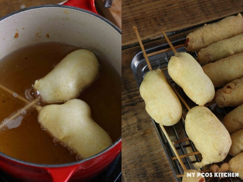 Gluten Free Corn Dogs - My PCOS Kitchen - how to make dairy free corn dogs.