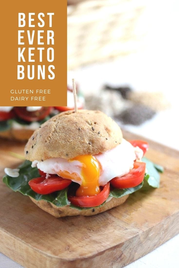 EASY Low Carb Keto Buns with Almond Flour & Psyllium Husk