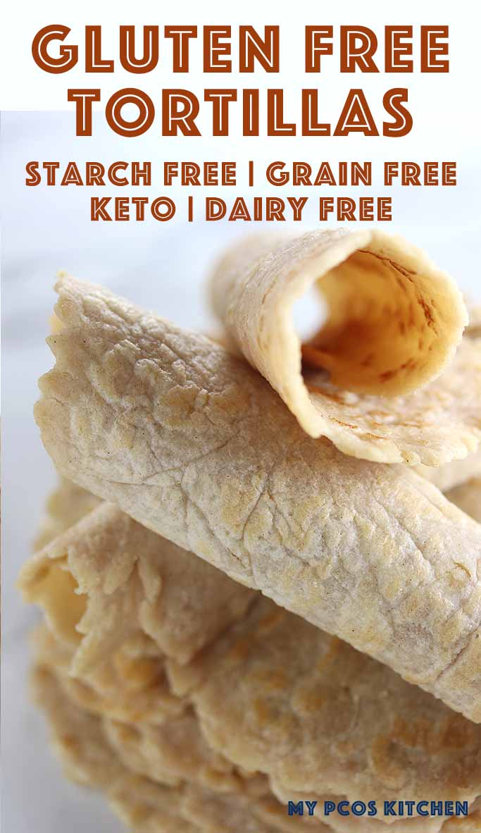 Low Carb Almond Flour Tortillas Recipe Keto & PCOS Friendly