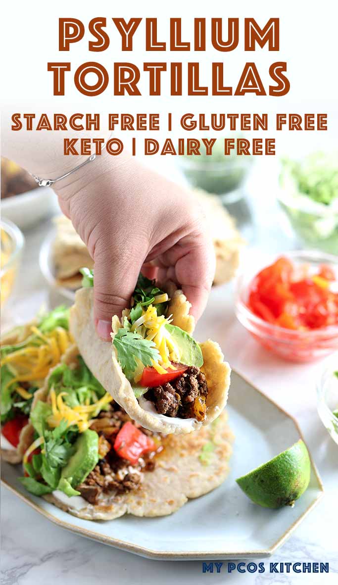 Low Carb Almond Flour Tortillas Recipe Keto & PCOS Friendly