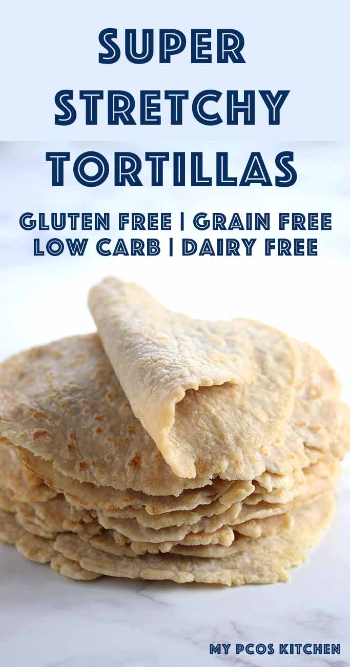 Low Carb Almond Flour Tortillas Recipe Keto & PCOS Friendly