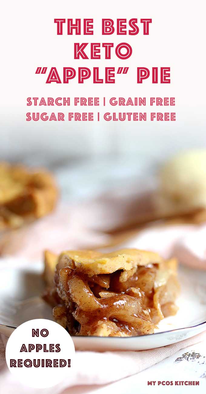 Keto Apple Pie with Chayote Squash (Double Pie Crust Recipe)