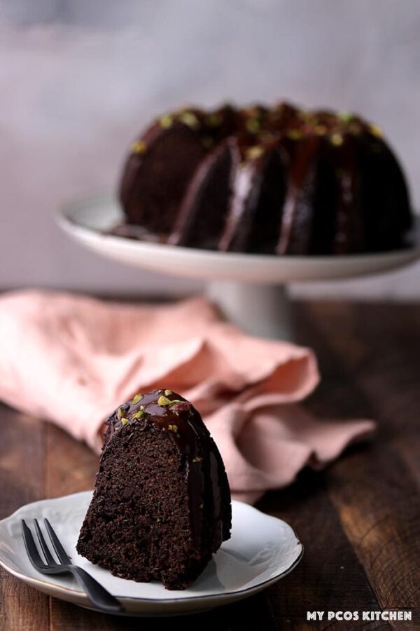 Low Carb Keto Chocolate Zucchini Cake Recipe My PCOS Kitchen