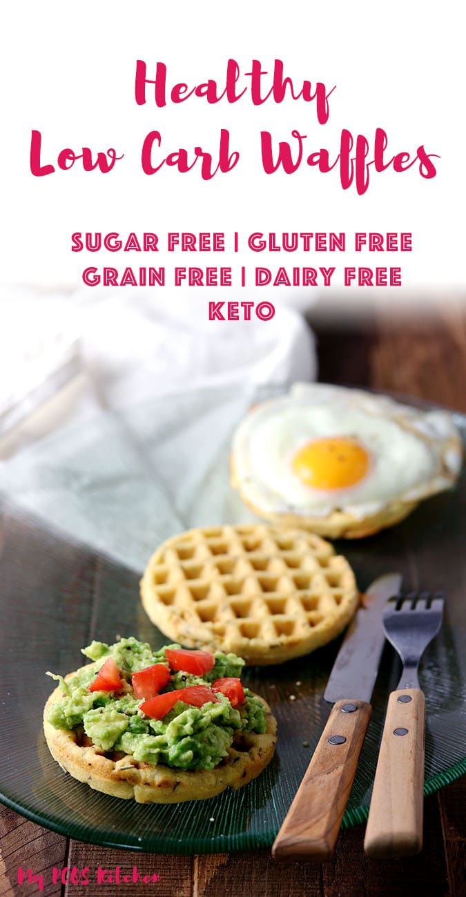 Dairy Free Keto Low Carb Waffles Recipe - 5 Ways! - My PCOS Kitchen