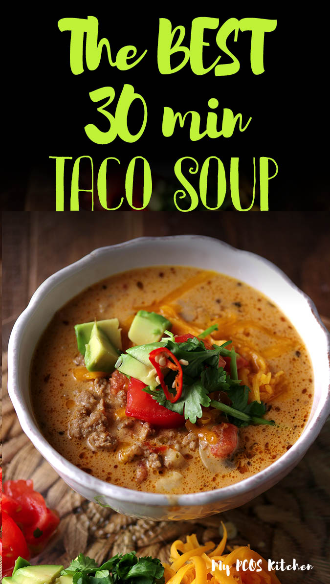 Keto Taco Soup Recipe Stove Top, Crock Pot, or Instant Pot