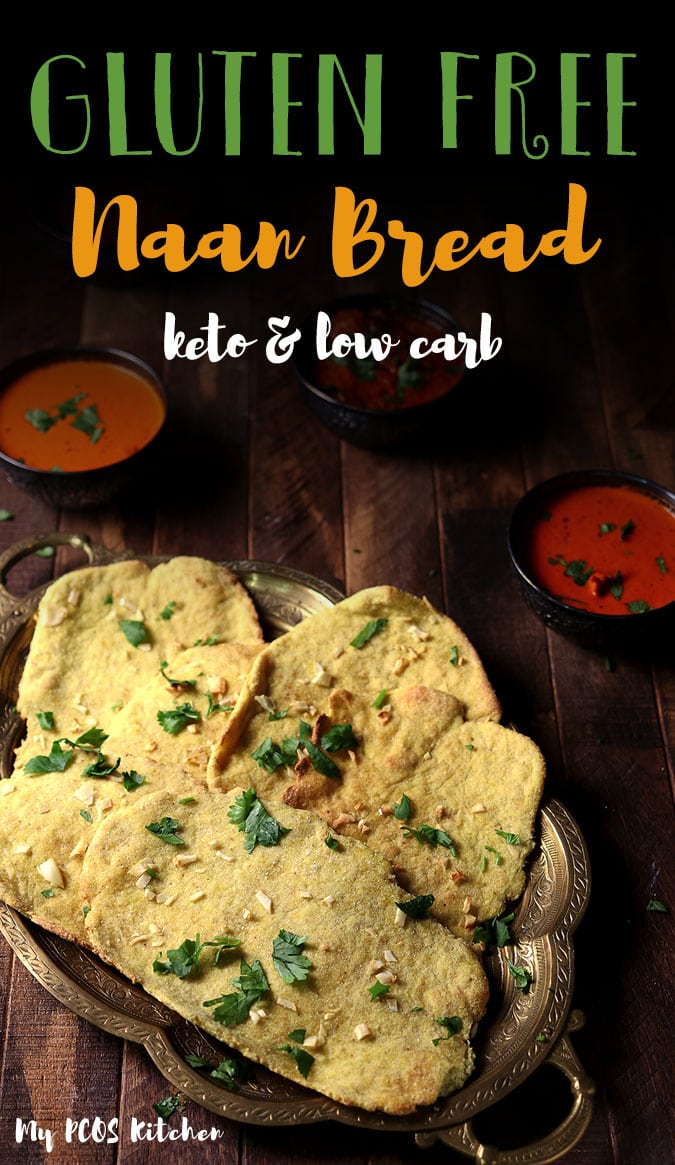 Low Carb Keto Naan Bread Recipe (Cheese Stuffed Naan or Garlic Naan)