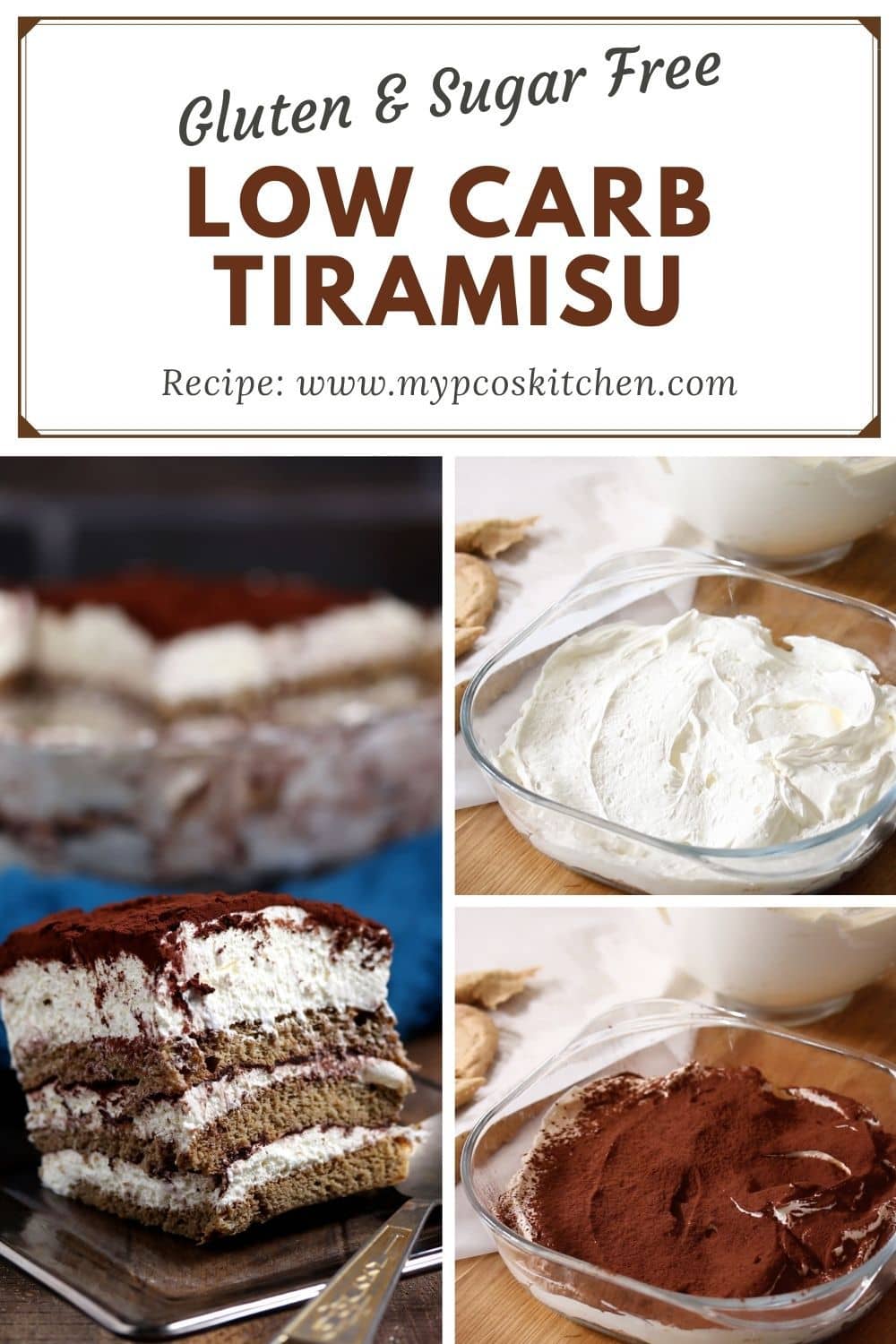 Easy Classic Keto Tiramisu Cake (without lady fingers)