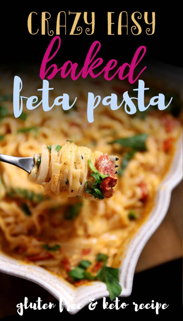 This is one of my favorite keto pasta meals. It's quick, easy and delicious! You can make it with spaghetti squash or zucchini noodles but my favourite method is to make it with Konjac noodles - they're the perfect pasta substitute and blend perfectly well with the feta tomato sauce. Make this viral tiktok pasta recipe the healthy way and enjoy your dinner recipe!
